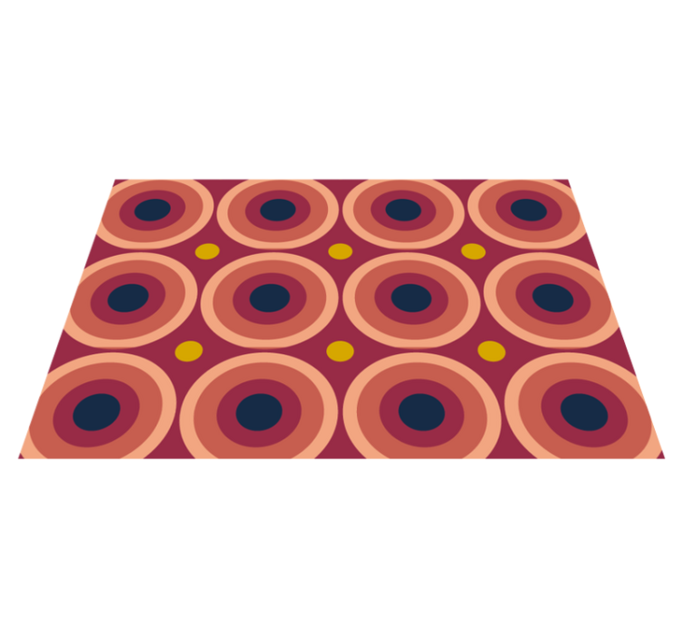 オリジナル ランチョンマット 幾何学的円形パターン - TENSTICKERS