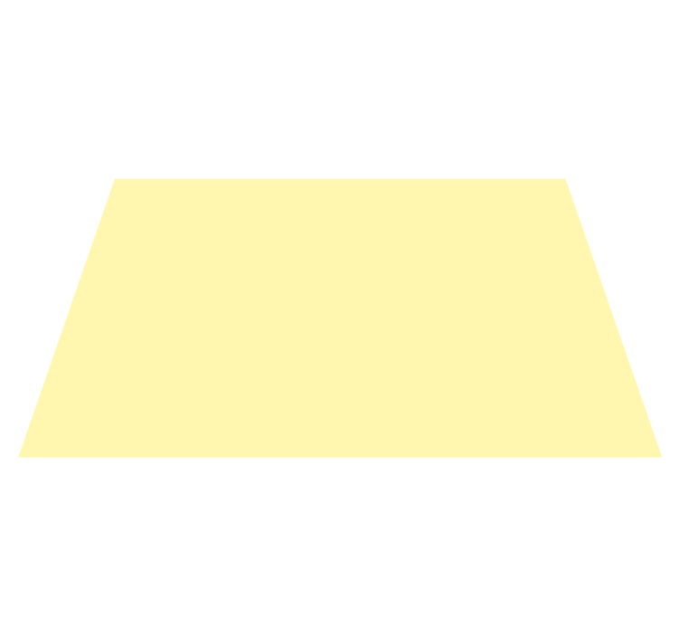 シンプルな黄色のビニールランチョンマット - TENSTICKERS