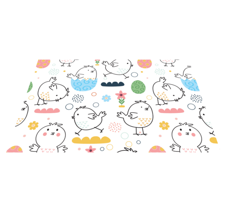 ランチョンマット 子供 かわいい鳥の模様 - TENSTICKERS