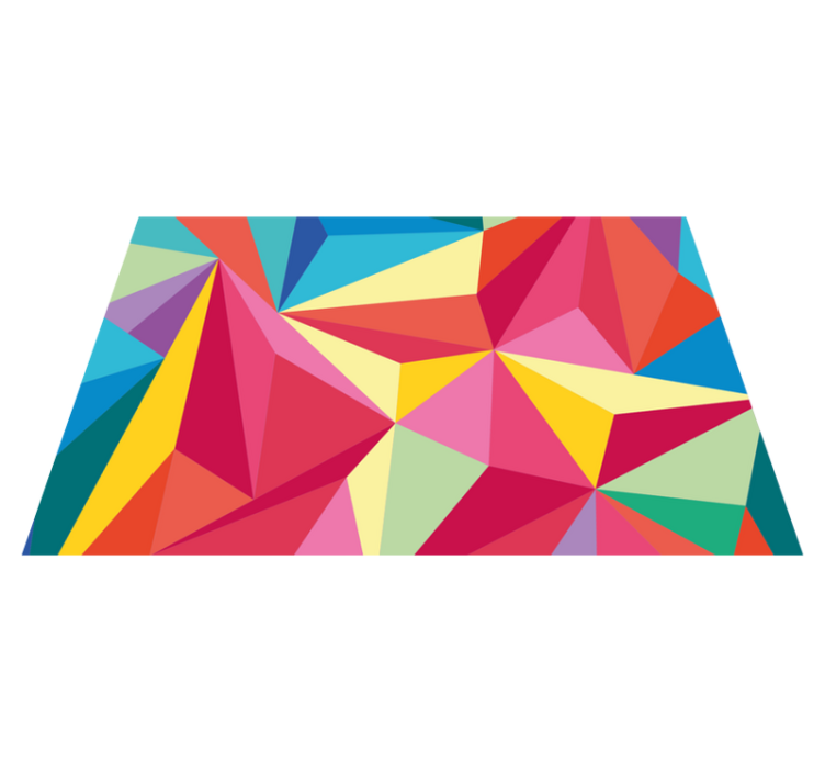 オリジナル ランチョンマット 幾何学的カラー構成 - TENSTICKERS