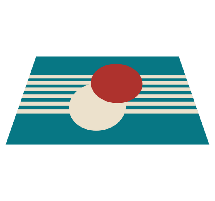 テーブル クロス モダン 抽象的なカラフルな形状 - TENSTICKERS