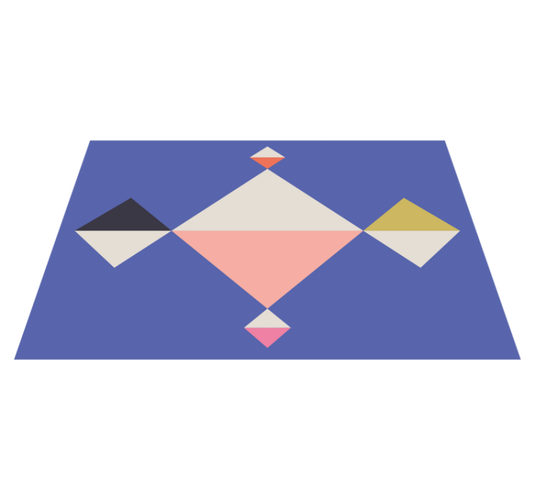 テーブル クロス モダン 幾何学的カラースクエア - TENSTICKERS