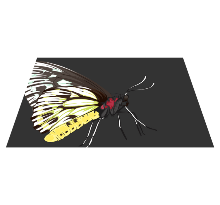 オリジナル ランチョンマット カラフルな蝶のイラスト - TENSTICKERS