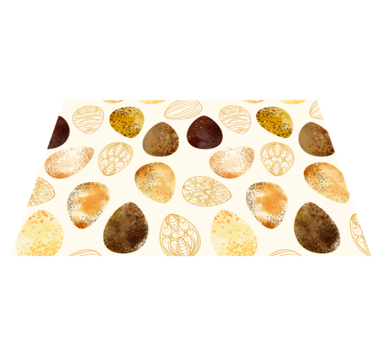 オリジナル ランチョンマット エレガントエッグモチーフ - TENSTICKERS