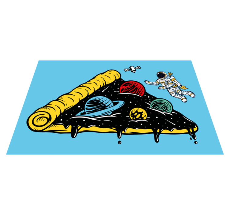 オリジナル ランチョンマット 宇宙テーマのスライス - TENSTICKERS
