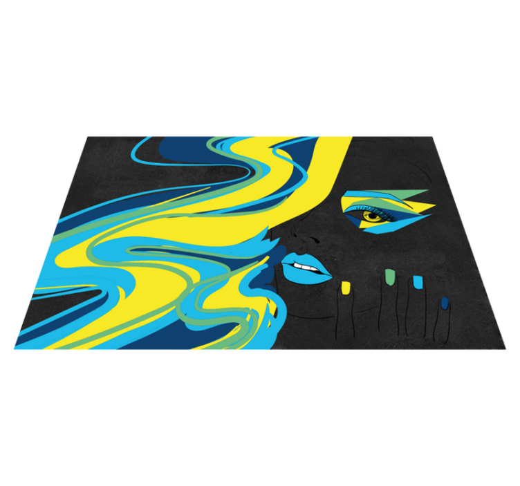 オリジナル ランチョンマット ボールドフェイスアート - TENSTICKERS