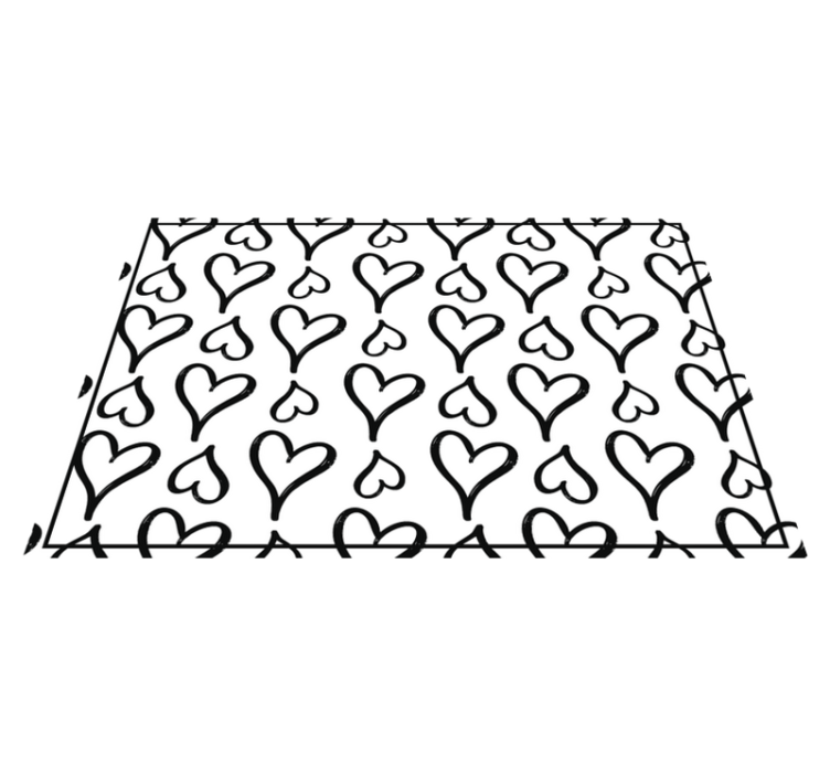ランチョンマット 子供 ハート柄の遊び心満載 - TENSTICKERS
