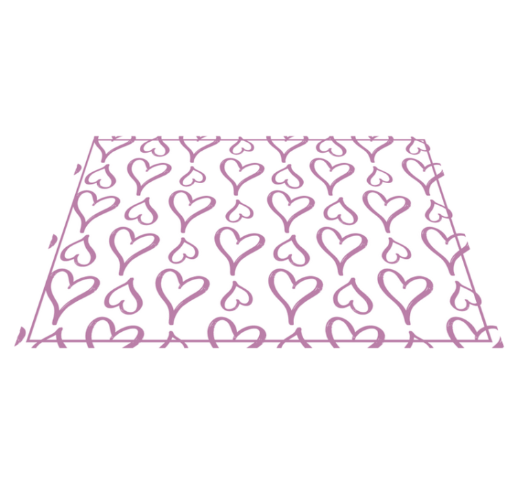オリジナル ランチョンマット 魅力的なハート柄 - TENSTICKERS