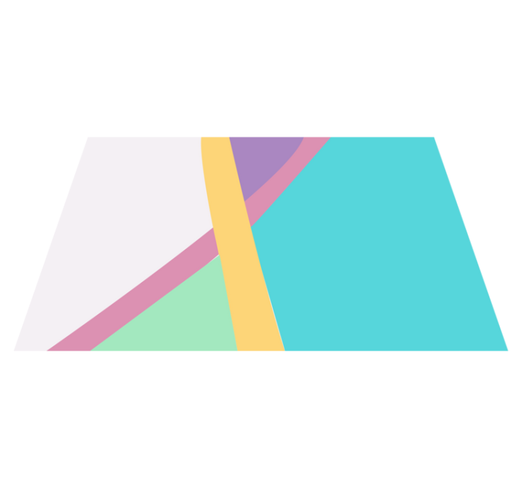 カラフルな背景がモダンなランチョンマットをブロック - TENSTICKERS