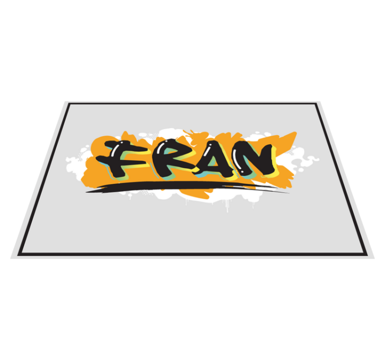 アーバンスタイルのカラフルな落書きランチョンマット - TENSTICKERS