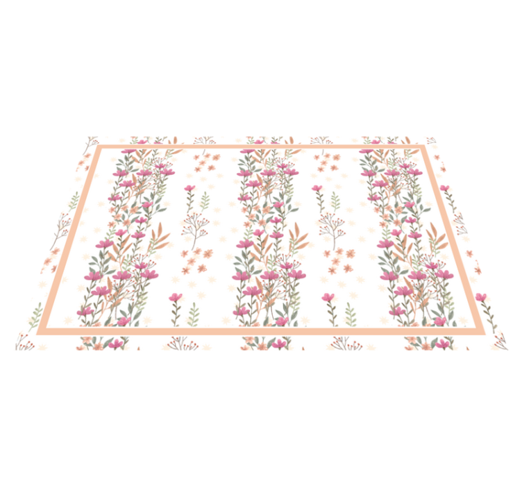 オリジナル ランチョンマット 優雅な植物の構成 - TENSTICKERS