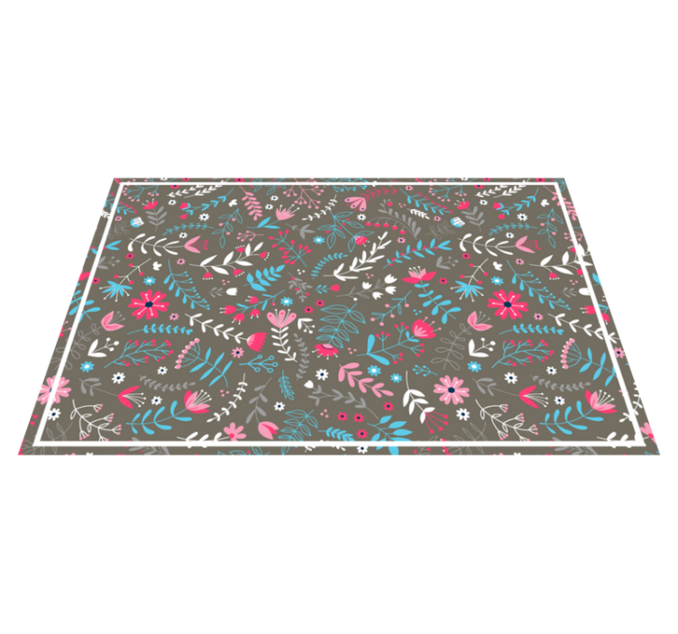 ランチョン マット 柄 植物模様の質感仕上げ - TENSTICKERS