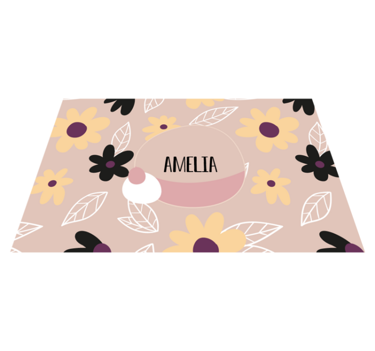 ランチョンマット 子供 カスタマイズされた植物柄 - TENSTICKERS