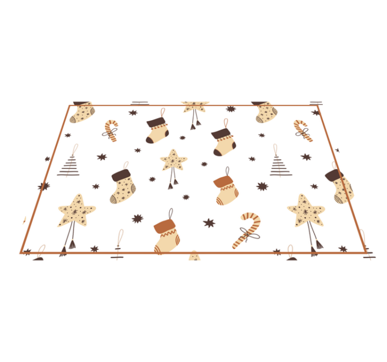 クリスマスギフトキラキラ模様のランチョンマット - TENSTICKERS