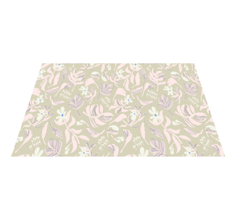 オリジナル ランチョンマット 植物の葉のインスピレーション - TENSTICKERS