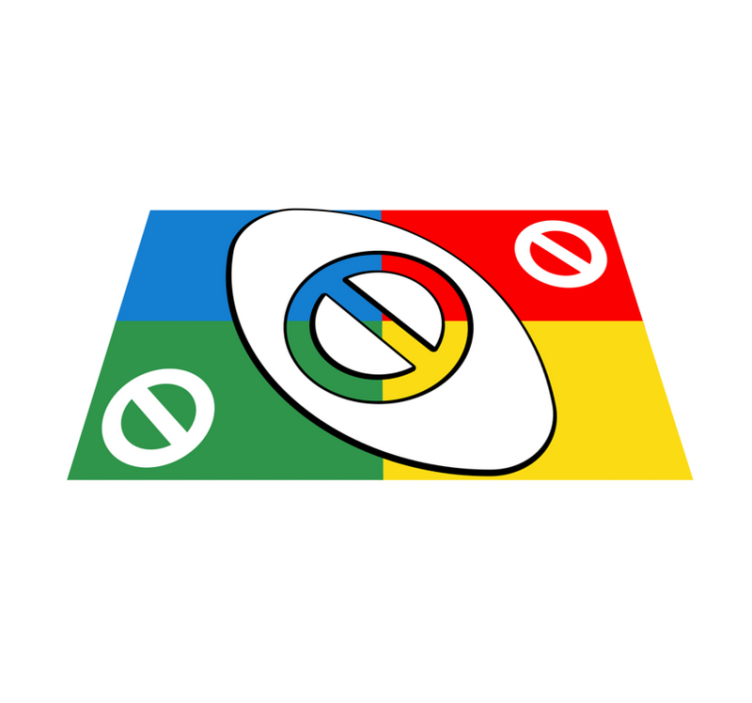 テーブル クロス モダン 抽象的なカラフルな形 - TENSTICKERS