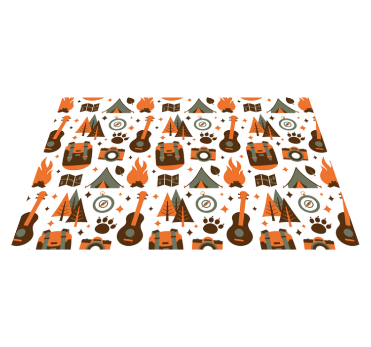 ランチョンマット 子供 キャンピングアドベンチャー要素 - TENSTICKERS