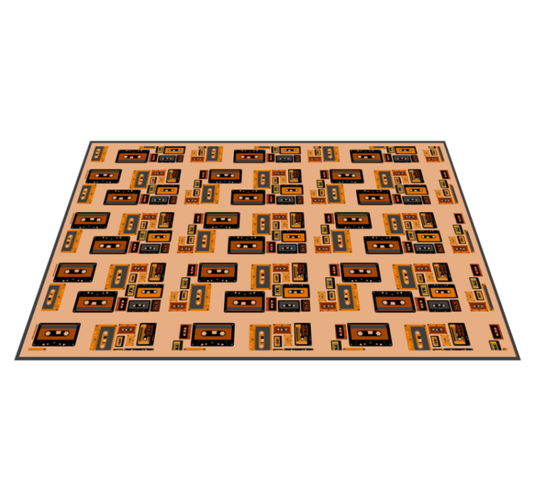 オリジナル ランチョンマット レトロカセット柄 - TENSTICKERS