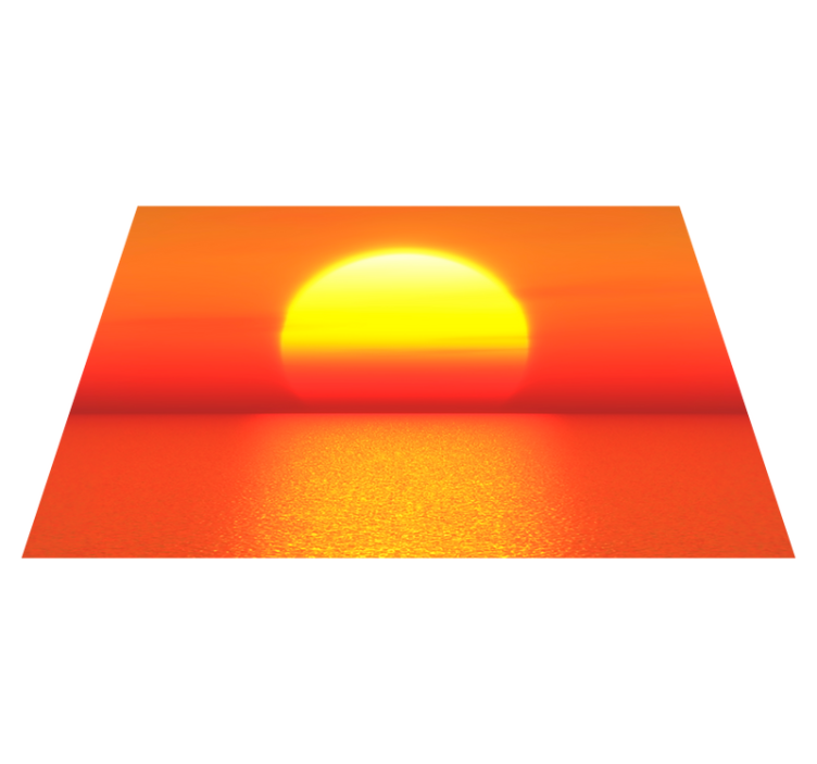 テーブル クロス モダン サンセットホライズン - TENSTICKERS