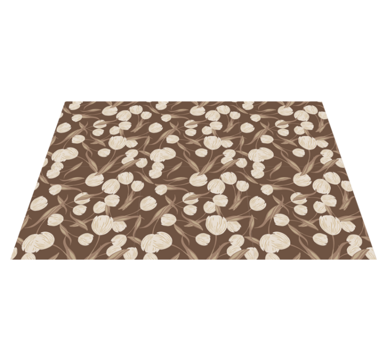 オリジナル ランチョンマット ボタニカルプリントテーブルカバー - TENSTICKERS