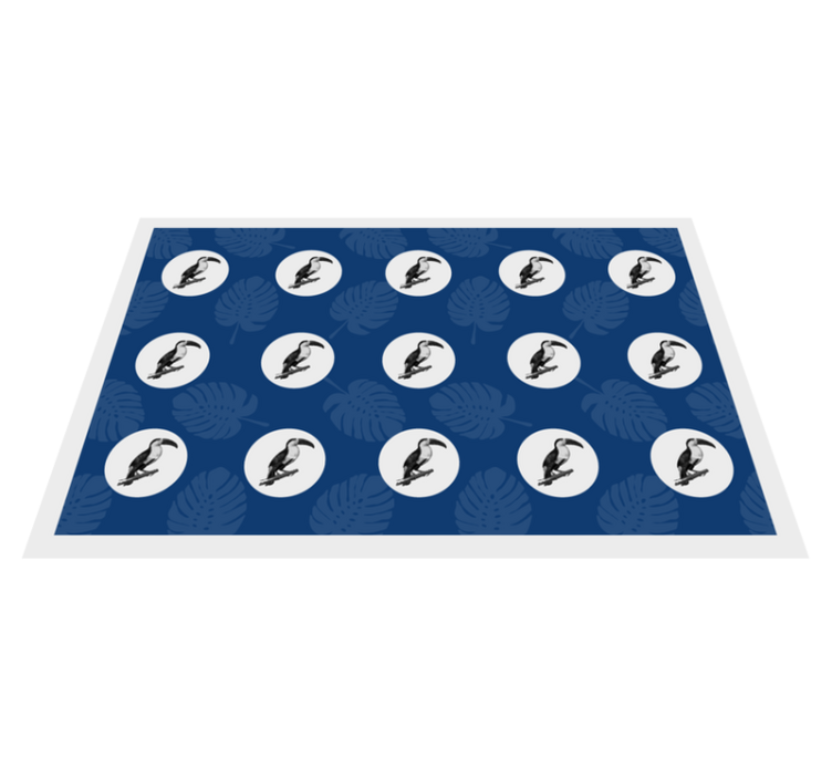 オリジナル ランチョンマット トロピカルバードパターン - TENSTICKERS