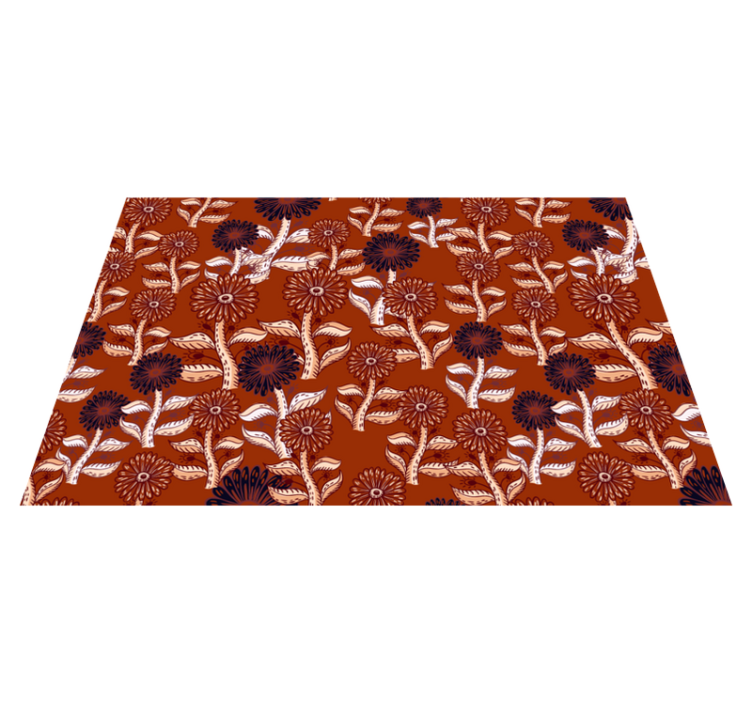 オリジナル ランチョンマット 花柄テーブルウェア - TENSTICKERS