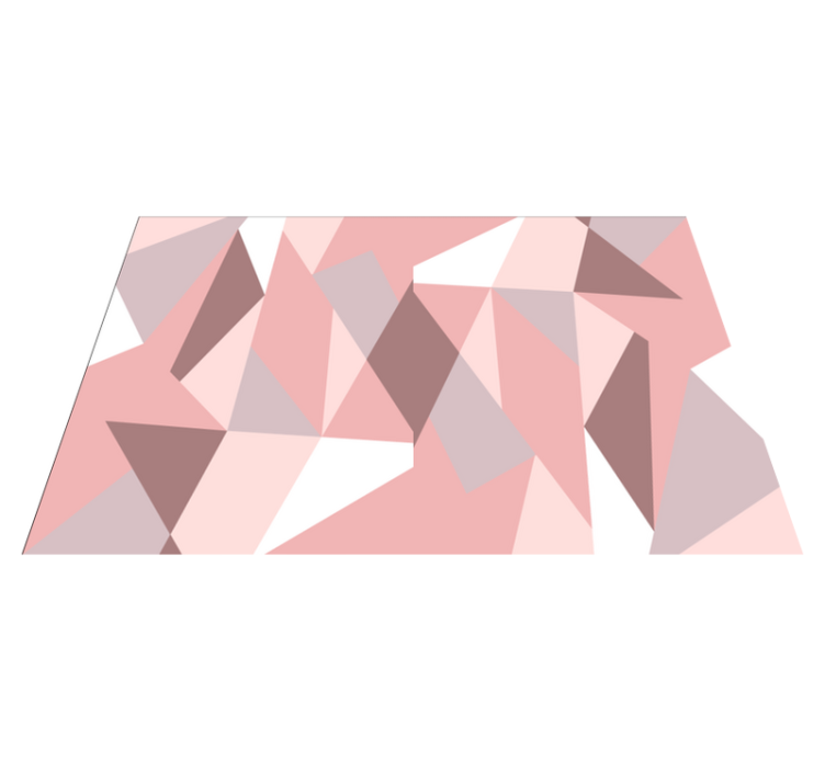 テーブル クロス モダン 幾何学的な形の背景 - TENSTICKERS