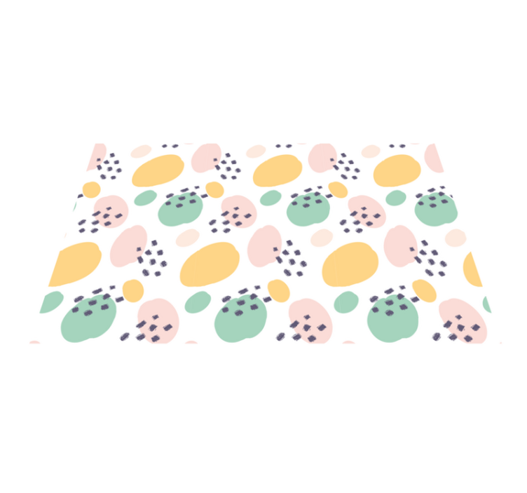 オリジナル ランチョンマット カラフルな抽象要素 - TENSTICKERS