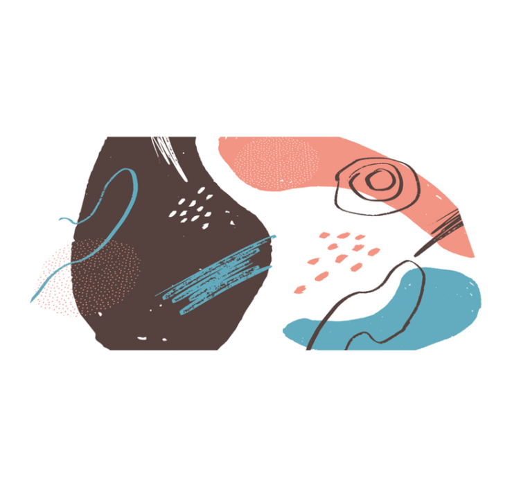 テーブル クロス モダン 鮮やかな抽象形状 - TENSTICKERS