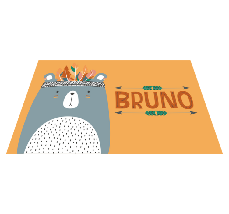 ランチョンマット 子供 かわいいクマのイラスト - TENSTICKERS