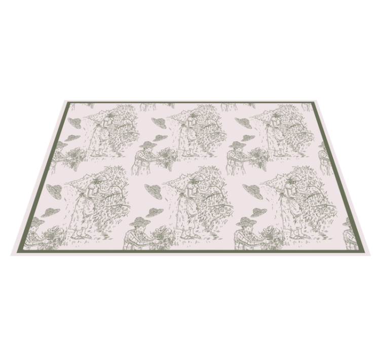 オリジナル ランチョンマット 自然の恵みの風景 - TENSTICKERS