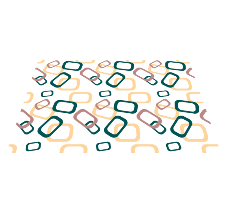 抽象的な不規則な形の元のプレースマット - TENSTICKERS