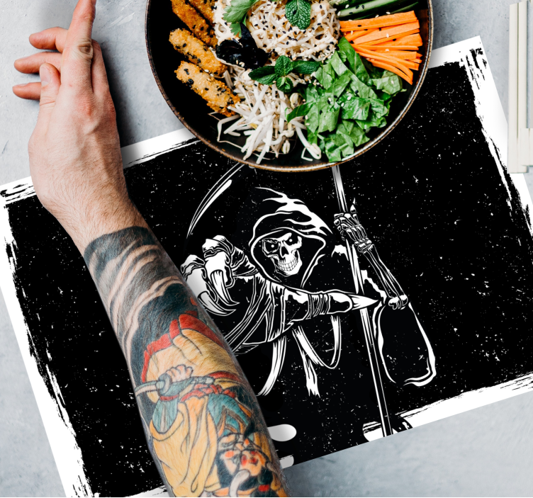 邪悪なシルエットのオリジナルデカールランチョンマット - TENSTICKERS