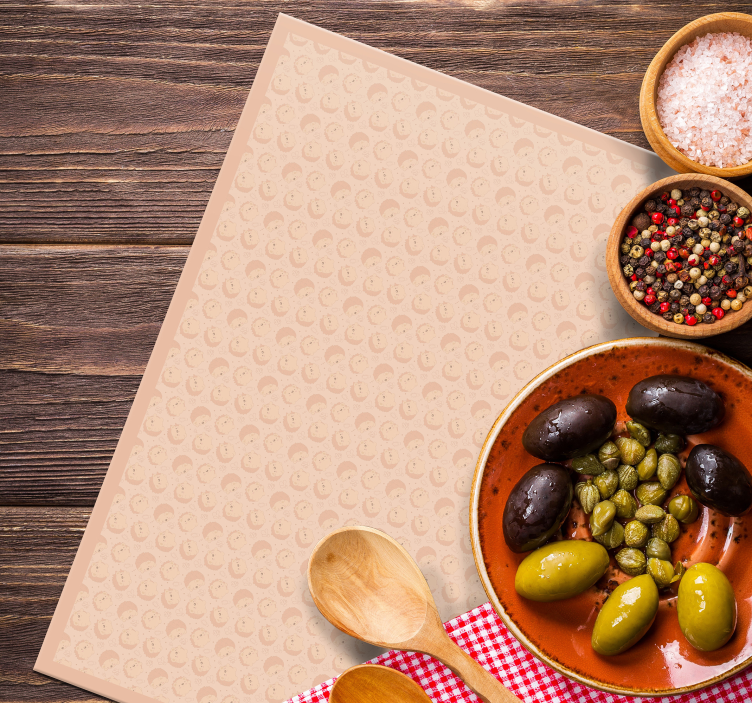 ヤマアラシパターンハリネズミプレースマット - TENSTICKERS