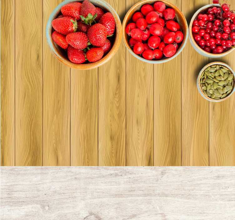 リアルな木目調オリジナルランチョンマット - TENSTICKERS