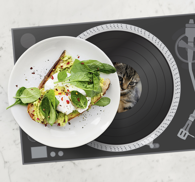 ビニールディスクカスタマイズ可能な写真オリジナルランチョンマット - TENSTICKERS