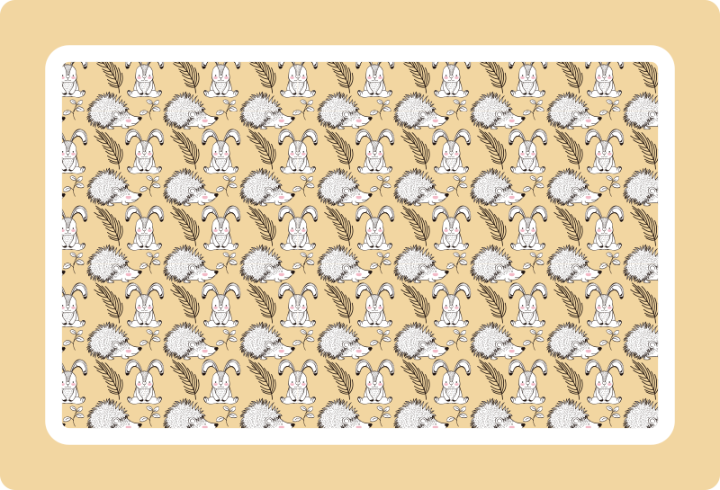 ランチョンマット 子供 可愛いキャラクター - TENSTICKERS