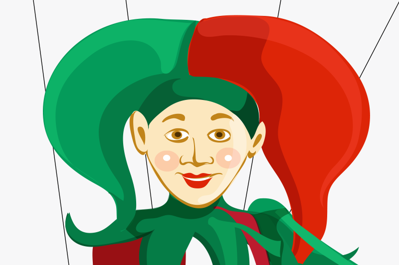 オリジナル ランチョンマット 道化師キャラクターイラスト - TENSTICKERS