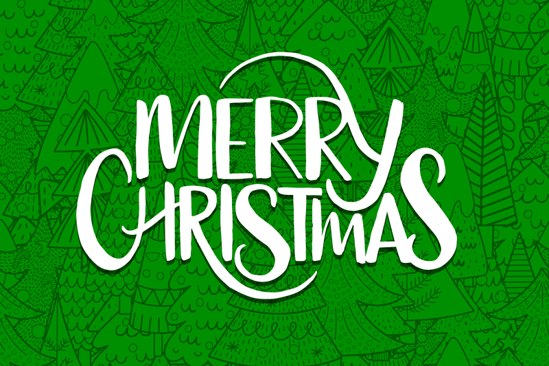 クリスマス ランチョン マット メリー ホリデー グリーティングス - TENSTICKERS