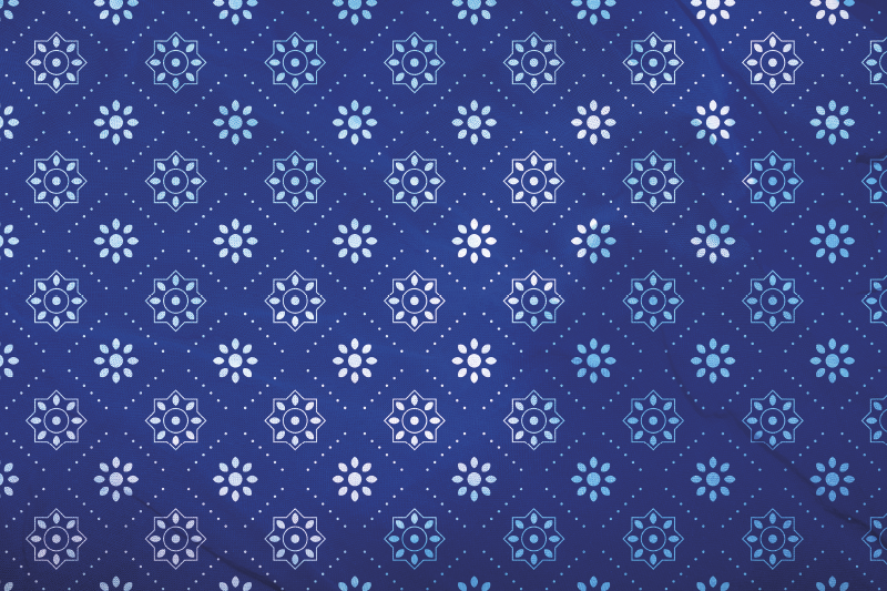 ランチョン マット 柄 ネイビーパターンサーフェス - TENSTICKERS