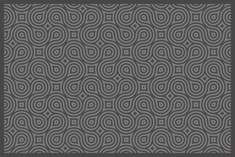 ランチョン マット 柄 抽象渦巻きパターン - TENSTICKERS