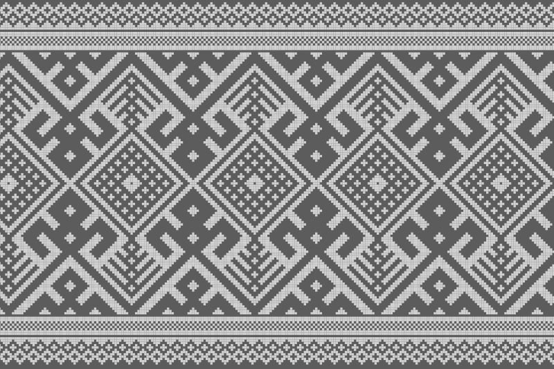 ランチョン マット 柄幾何学模様のテーブルセッティング - TENSTICKERS