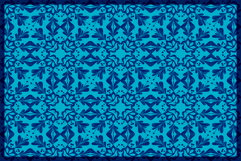 ランチョン マット 柄 優雅な植物のアイデア - TENSTICKERS