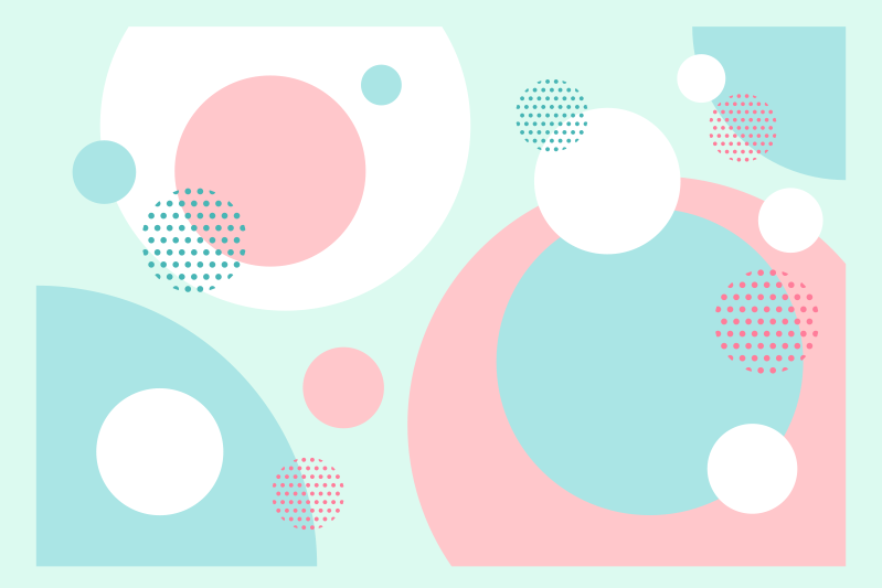 テーブル クロス モダン 幾何学的カラーブロック - TENSTICKERS
