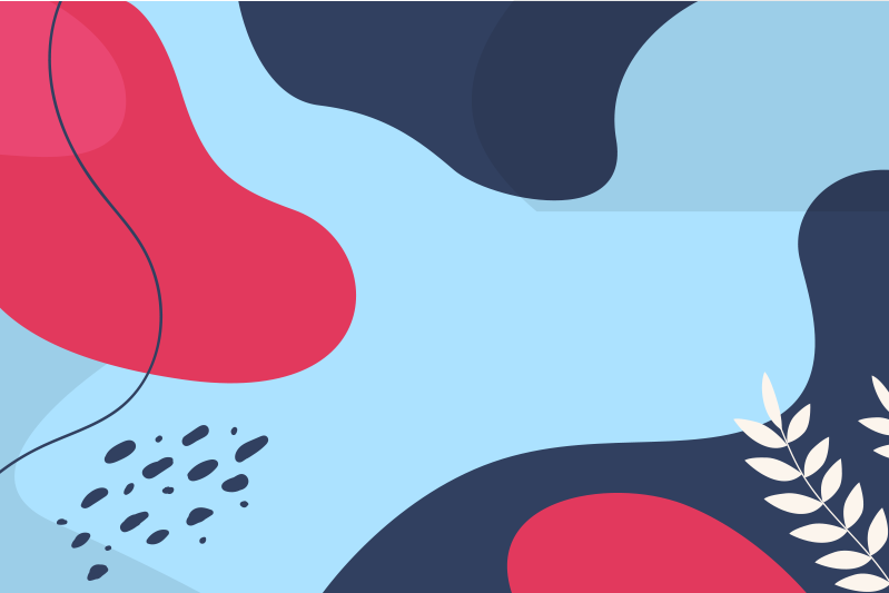 オリジナル ランチョンマット カラフルな抽象形状 - TENSTICKERS