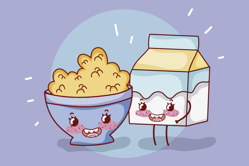 ランチョンマット 子供 おやつの楽しい仲間 - TENSTICKERS