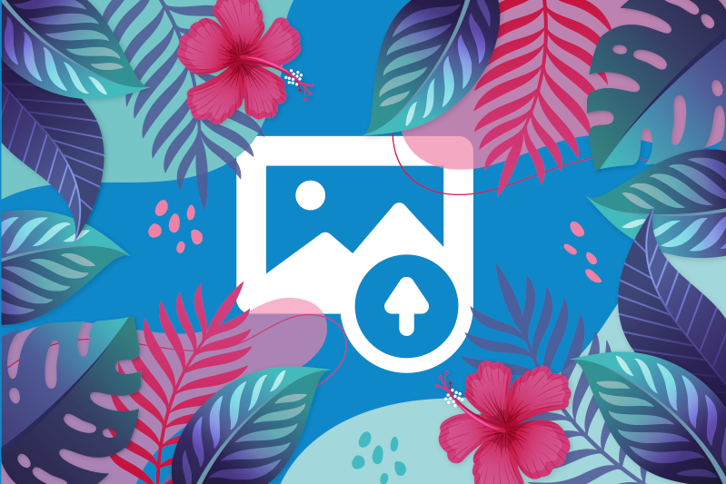 オリジナル ランチョンマット カラフルなトロピカルリーフ - TENSTICKERS