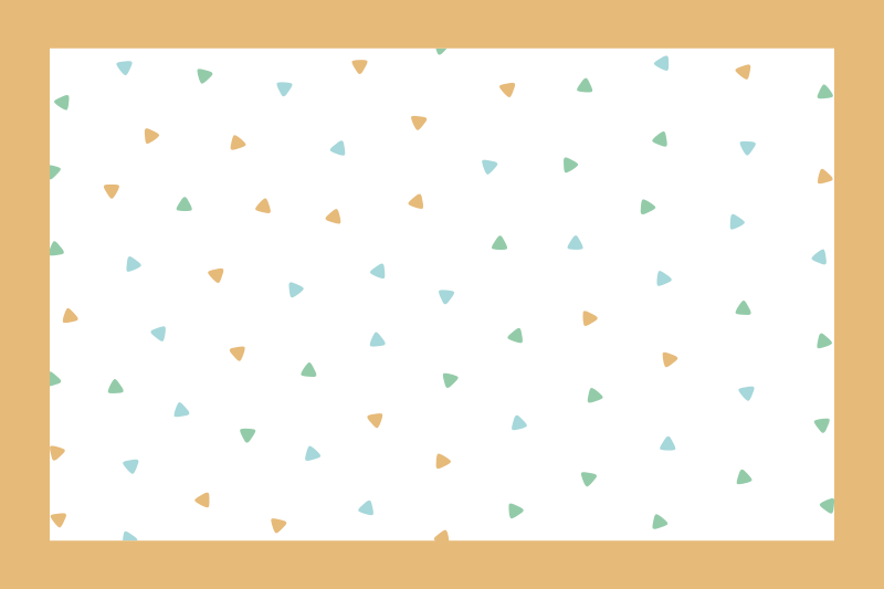 ランチョン マット 名前付き スリークトライアングルパターン - TENSTICKERS