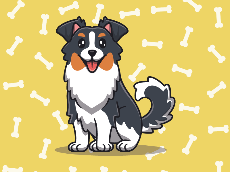 ランチョンマット 子供 可愛い犬キャラクター - TENSTICKERS