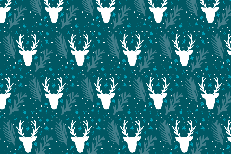 クリスマス ランチョン マット エレガントなホリデーテーブルセッティング - TENSTICKERS